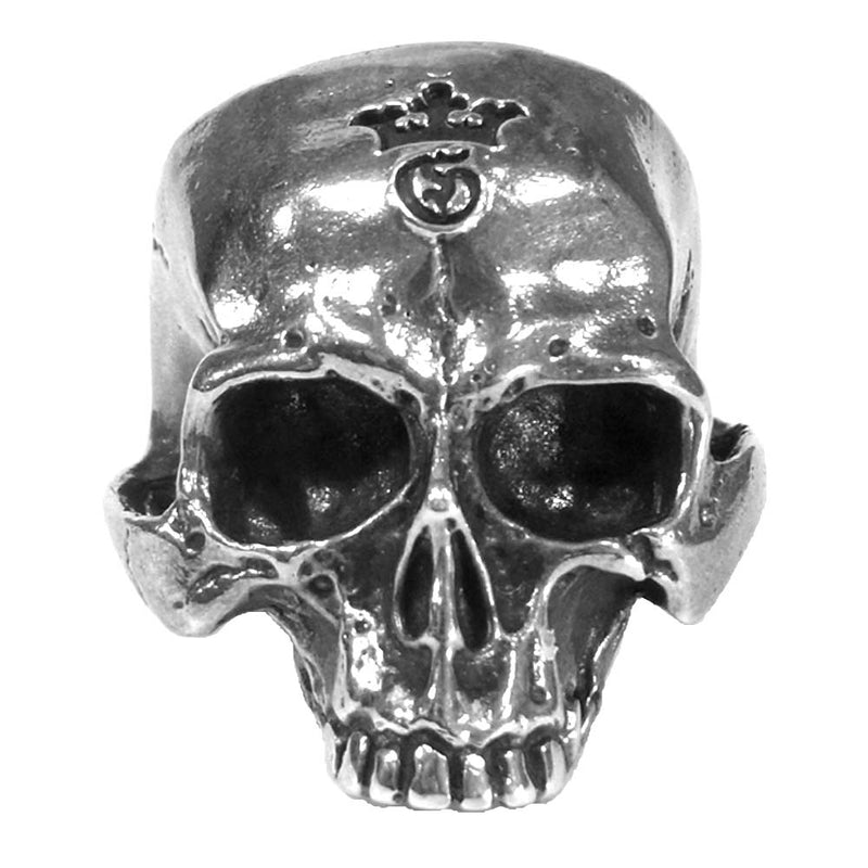 GABOR ガボール ギャラ付 Large Skull Ring Without Jaw 顎無し ラージ スカル リング 19号 925  シルバー系【美品】【中古】