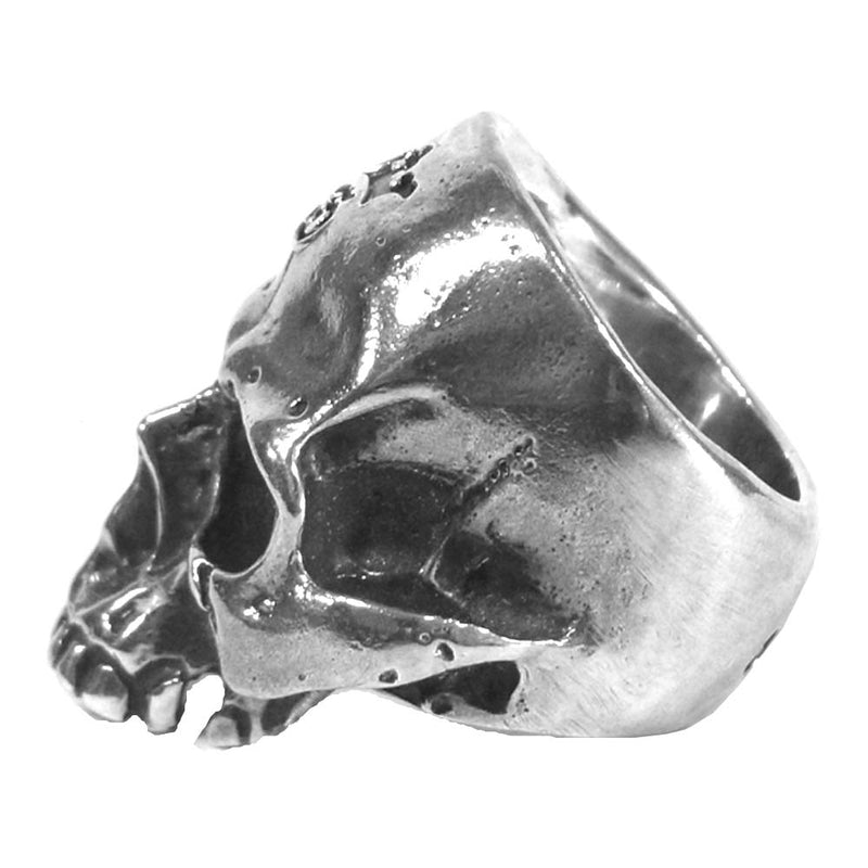 GABOR ガボール ギャラ付 Large Skull Ring Without Jaw 顎無し ラージ スカル リング 19号 925  シルバー系【美品】【中古】