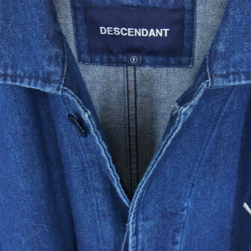 DESCENDANT ディセンダント 20SS 201WVDS-JKM02 CRICKET DENIM JACKET クリケット デニム ジャケット  インディゴブルー系 1【中古】