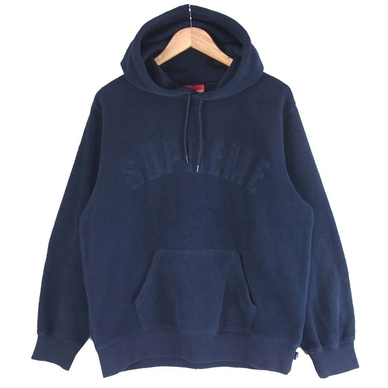 Supreme 18AW Polartec Hooded Navy XL-