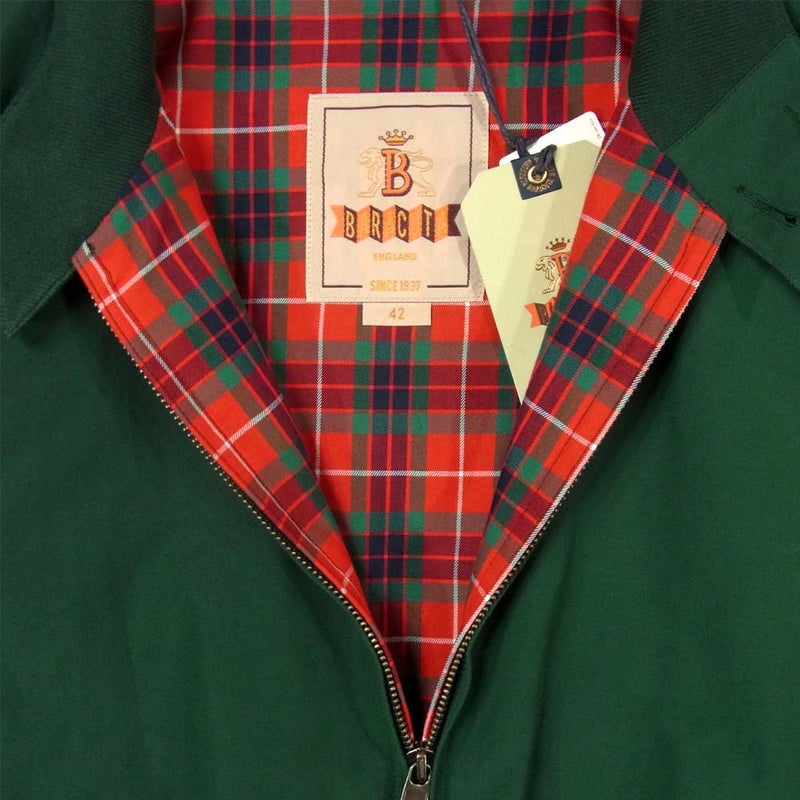 BARACUTA バラクータ BRCPS0001 G9 英国製 ハリトン ジャケット コットン グリーン系 42【新古品】【未使用】【中古】