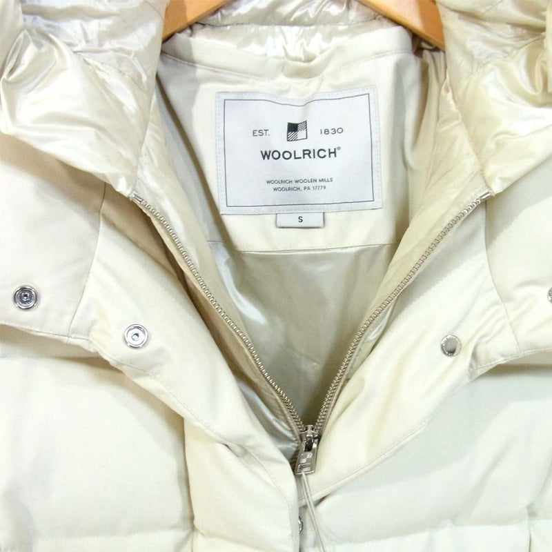 WOOLRICH ウールリッチ LUXE PUFFY PRESCOTT ルクス パフィ ダウン ジャケット オフホワイト系 S【美品】【中古】