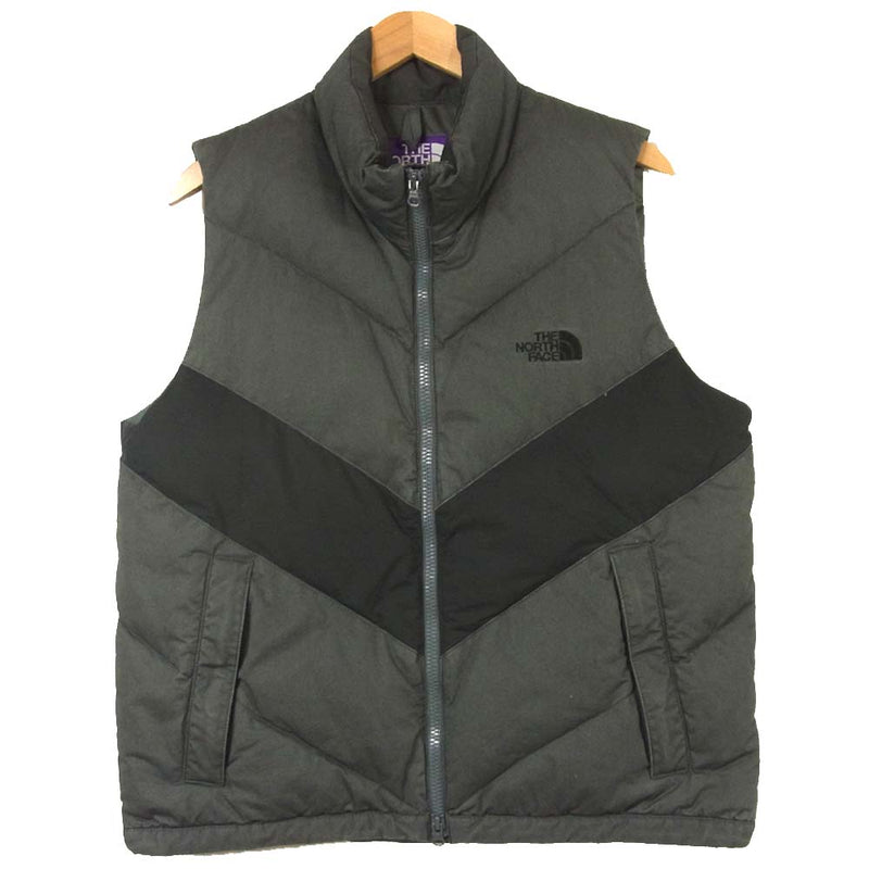 THE NORTH FACE ノースフェイス PURPLE LABEL Cotton Down Vest パープル レーベル コットン ダウン ベスト  グレー系 S【中古】