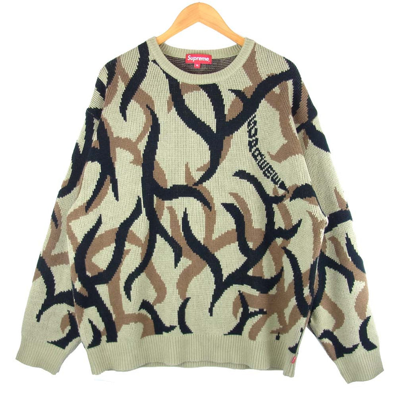 数量限定・即納特価!! supreme Tribal Camo Sweater トライバルカモ