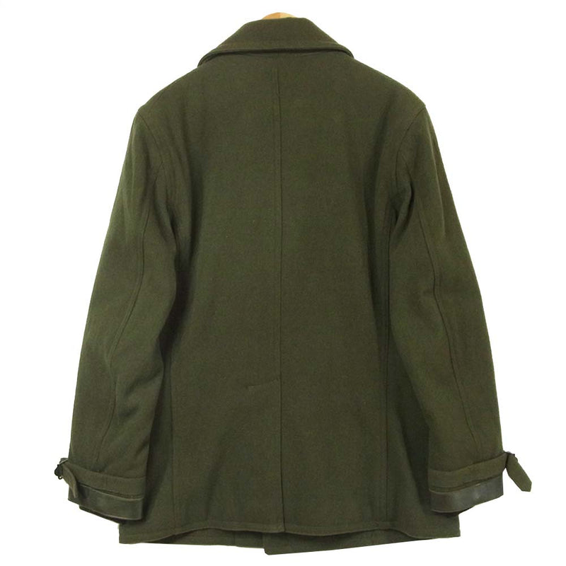 Nigel Cabourn ナイジェルケーボン 8040000002 MILITARY P-COAT ミリタリー Pコート グリーン系  52【新古品】【未使用】【中古】