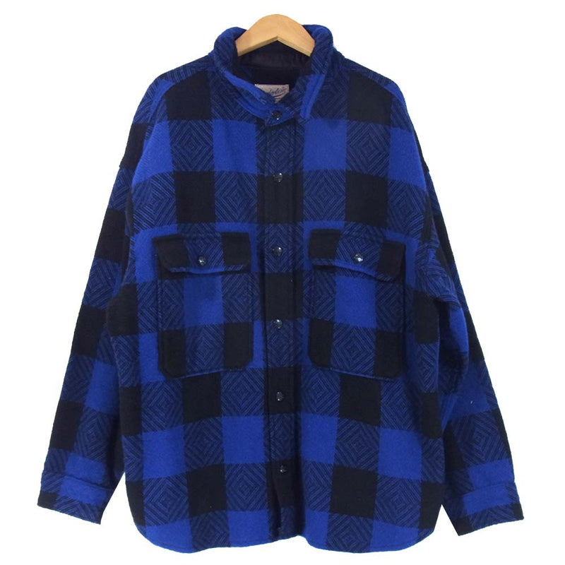 TENDERLOIN テンダーロイン T-BUFFALO SHT JKT バッファロー チェック シャツ ジャケット 黒×青 M【中古】