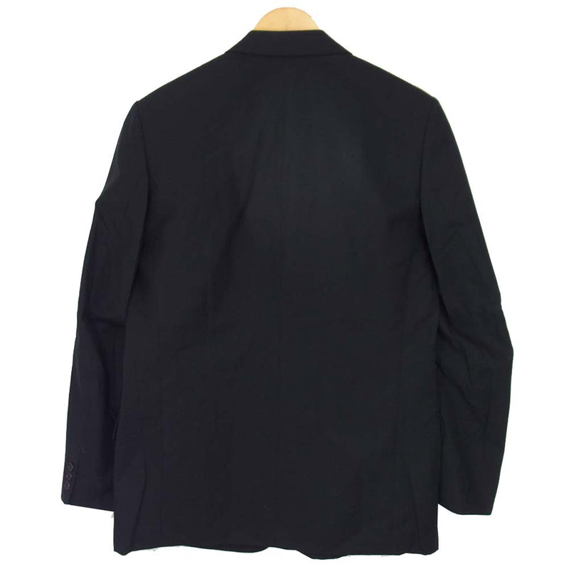 Yohji Yamamoto ヨウジヤマモト Y's for men ワイズフォーメン セットアップ ウール 3Bジャケット パンツ スーツ 黒  ストライプ ブラック系 4【中古】