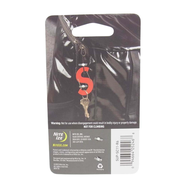 最大69％オフ！ Supreme Nite Ize S Logo Keychain カラビナ