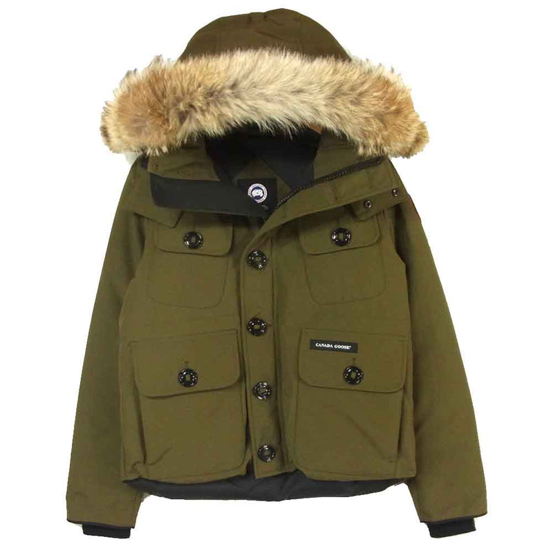 CANADA GOOSE カナダグース 2301JM 国内正規品 RUSSELL PARKA ラッセル パーカ ダウン ジャケット カーキ系  XS【極上美品】【中古】