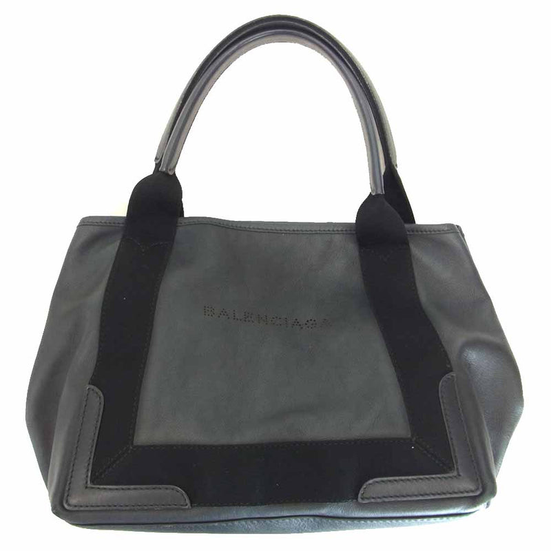 BALENCIAGA バレンシアガ 339933 CABAS カバ トート バッグ Sサイズ ブラック系【中古】