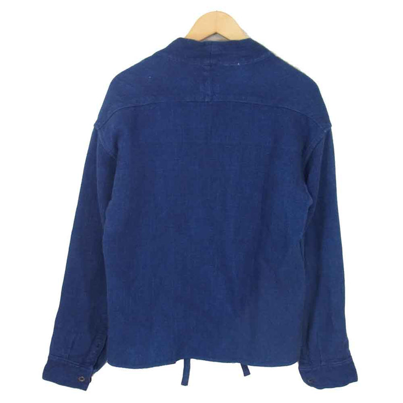 VISVIM ビズビム VS0002023 NORAGI LHAMO SHIRT DK INDIGO 野良着 ラモシャツ コットン カーディガン  ネイビー系 2【中古】