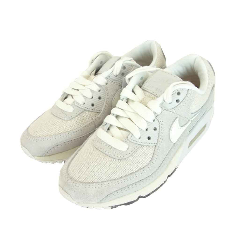 NIKE ナイキ CW6208 111 AIR MAX 90 エアマックス 90 オフホワイト系 ベージュ系 セイル  23cm【新古品】【未使用】【中古】