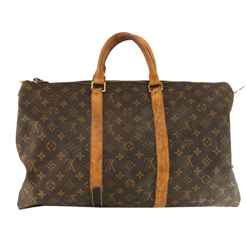 LOUIS VUITTON ルイ・ヴィトン キーポル 50 モノグラム ボストンバッグ ブラウン系【中古】