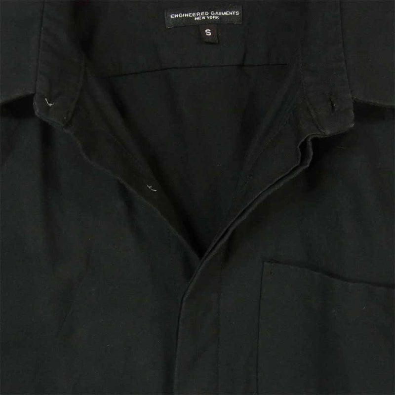 Engineered Garments エンジニアードガーメンツ Short Collar Shirt ショートカラ― 長袖 シャツ ブラック系  S【中古】