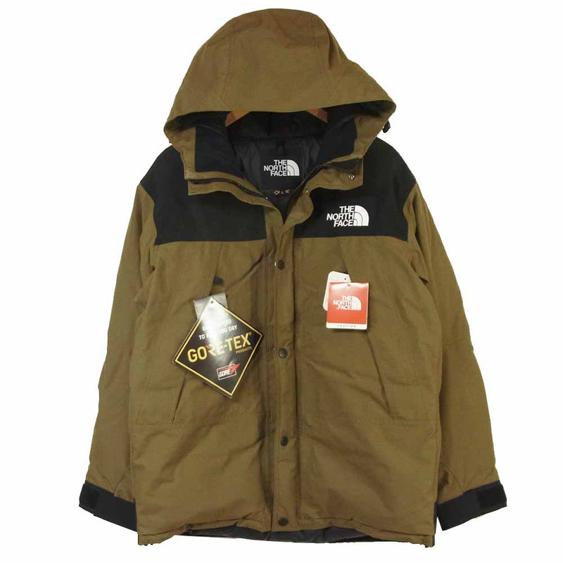 THE NORTH FACE ノースフェイス ND91837 Mountain Down Jacket マウンテン ダウン ジャケット BE ビーチ  グリーン【美品】【中古】