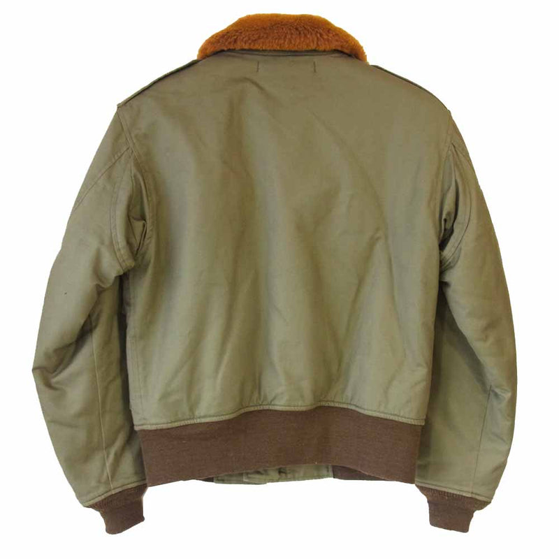 The REAL McCOY'S ザリアルマッコイズ B-10 STAGGCOAT 実名復刻 フライトジャケット カーキ系 36【美品】【中古】