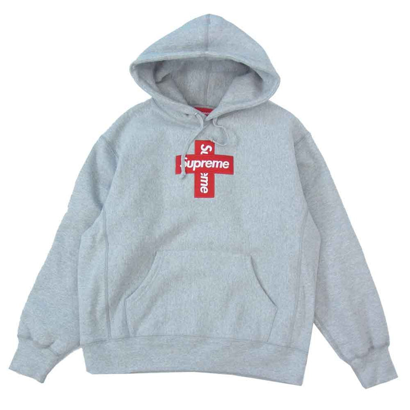 生産完了商品 Supreme Cross Box Logo Hooded XL グレー - 通販