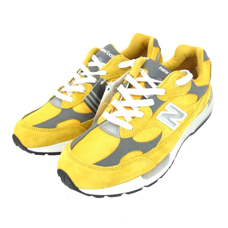 NEW BALANCE ニューバランス M992BB USA製 スニーカー YELLOW イエロー系 グレー系【新古品】【未使用】【中古】