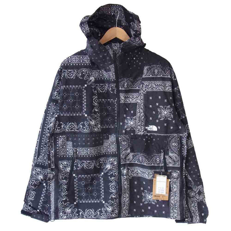 THE NORTH FACE ノースフェイス NP71535 Novelty Compact Jacket RB ノベルティー コンパクト ジャケット  バンダナ リニューアル ブラック ブラック系 L【新古品】【未使用】【中古】