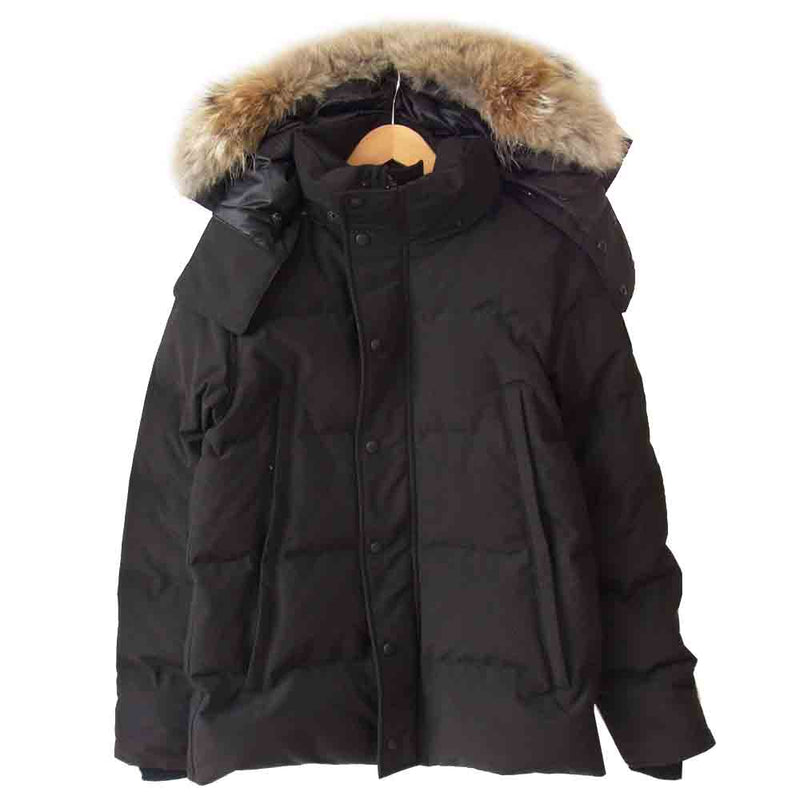 CANADA GOOSE カナダグース 3808MB 国内正規品 WYNDHAM PARKA BLACK LABEL ウィンダム パーカ ブラック  レーベル ブラック系 180/92Y【中古】