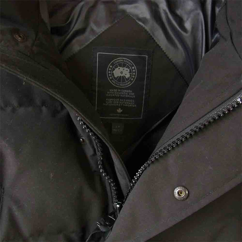 CANADA GOOSE カナダグース 3808MB 国内正規品 WYNDHAM PARKA BLACK LABEL ウィンダム パーカ ブラック  レーベル ブラック系 180/92Y【中古】