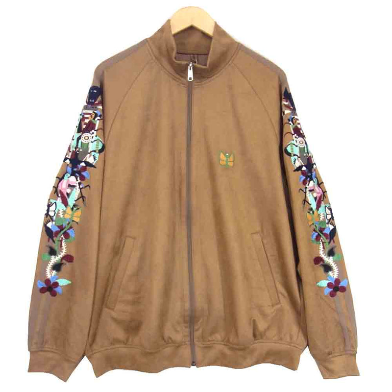 ダブレット 20AW 20AW20BL110 CHAOS EMBROIDERY SUEDE TRACK JACKET カオス刺繍 トラック ジャケット  ブラウン系 XL【新古品】【未使用】【中古】