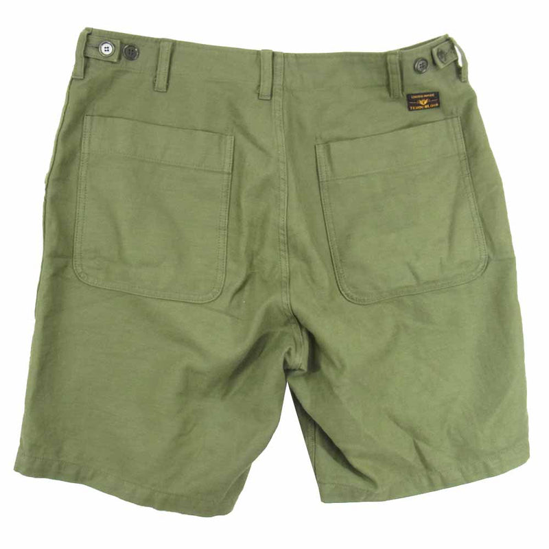 16660円首都圏激安 購入割引品 TENDERLOIN FATIGUE SHORTS 緑 L パンツ