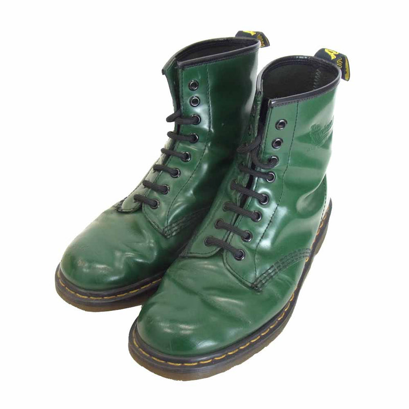 Dr.Martens ドクターマーチン 8ホール ブーツ グリーン系【中古】