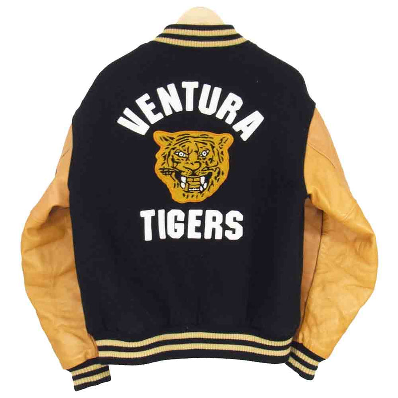 The REAL McCOY'S ザリアルマッコイズ MJ20120 フルレター スタジャン アワード ジャケット VARSITY JACKET  VENTURA ネイビー系 42【中古】