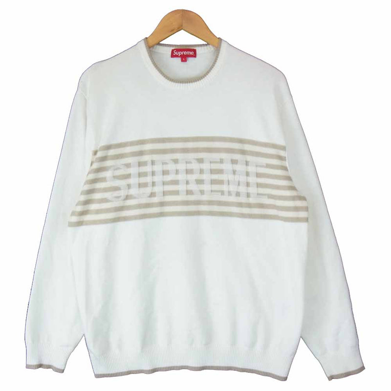 アイドルの Supreme - Supreme 20SS Chest Stripe Sweater ブルー Mの