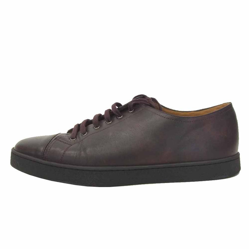 John Lobb ジョンロブ LEVAH レヴァー レザー スニーカー ダークブラウン系【美品】【中古】