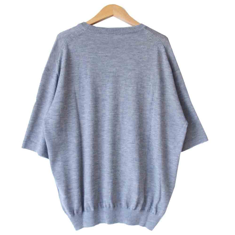 AURALEE オーラリー 21SS A21ST03CT CASHMERE HARD TWIST KNIT TEE ツイスト ニット Tシャツ  グレー系 4【新古品】【未使用】【中古】