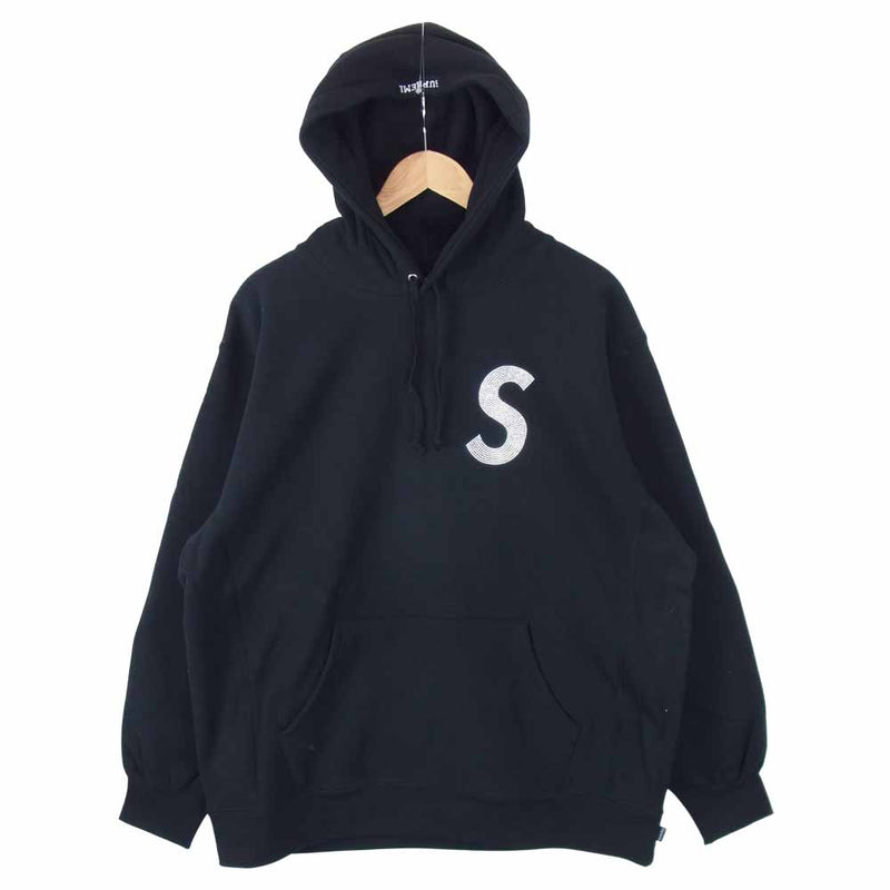 Supreme シュプリーム 21SS Swarovski S Logo Hooded Sweatshirt スワロフスキー S ロゴ フーデッド  スウェットシャツ ブラック L ブラック系 L【新古品】【未使用】【中古】