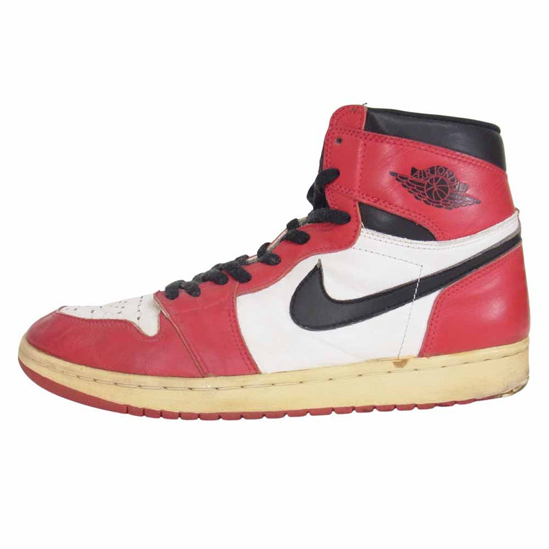 NIKE ナイキ 130207-101 観賞用 94年製 AIR JORDAN 1 CHICAGO エアジョーダン 1 シカゴ レッド系 31㎝【中古】