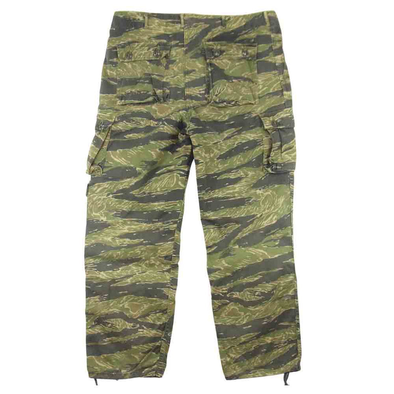 The REAL McCOY'S ザリアルマッコイズ MP13001 TIGER TADPOLE TROUSERS タイガー カモ タッド ポール  トラウザーズ カーゴ パンツ カーキ系 XL【中古】