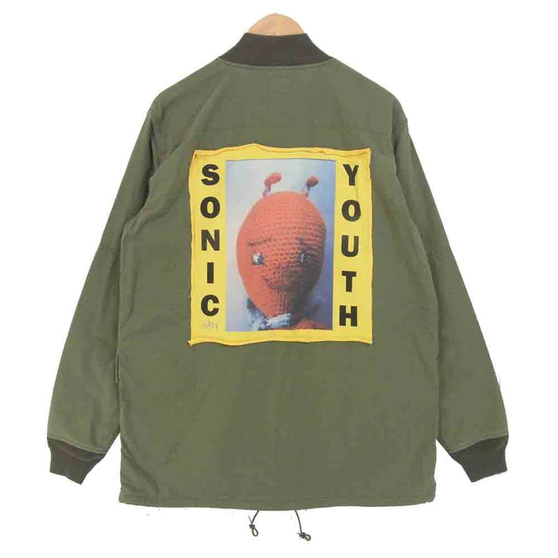 HYSTERIC GLAMOUR ヒステリックグラマー 20SS 02201AB15 × 野口強 SONIC YOUTH リメイク パッチ フィールド  ジャケット カーキ系 L【新古品】【未使用】【中古】