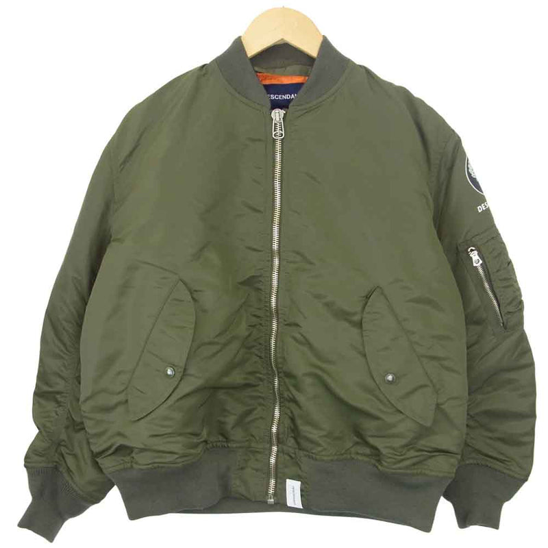 DESCENDANT ディセンダント 20AW 201WVDS-JKM01 D-MA1-M NYLON JACKET ナイロン ジャケット  モスグリーン系 オレンジ系 2【極上美品】【中古】