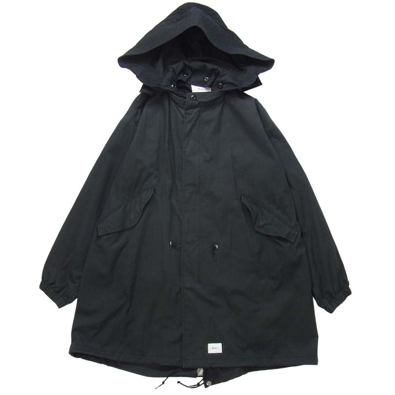 WTAPS ダブルタップス 19SS 191WVDT-JKM03 WM-51 JACKET NYCO OXFORD ミリタリー モッズコート  ブラック系 X 03【中古】