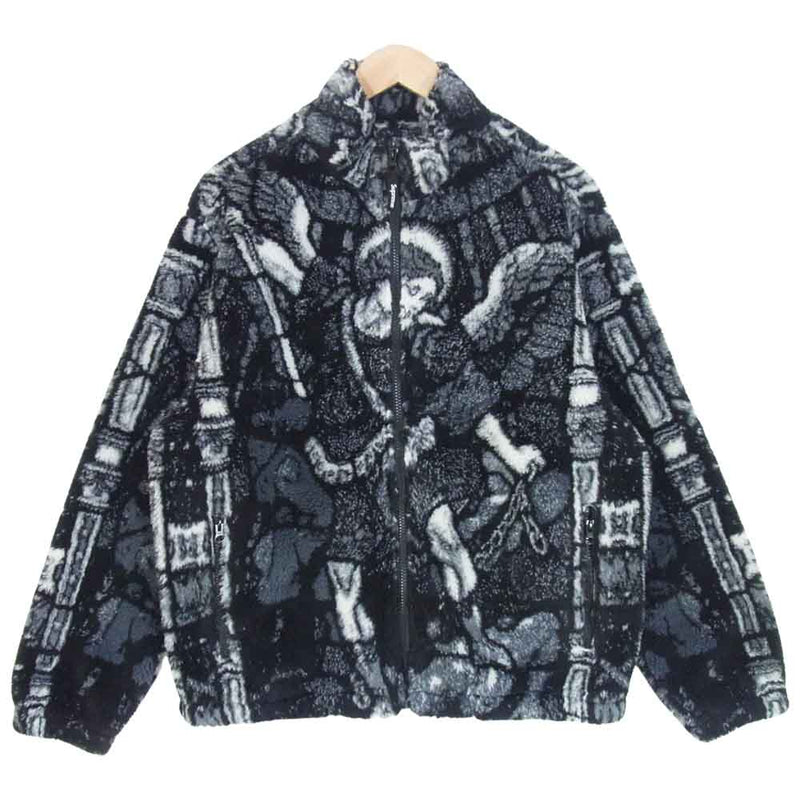 Supreme シュプリーム 21SS Saint Michael Fleece Jacket フリースジャケット ブラック系 M【極上美品】【中古】