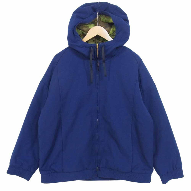 TENDERLOIN テンダーロイン T-REVERSIBLE HOODED JKT リバーシブル ジャケット ネイビー×緑系 S【中古】