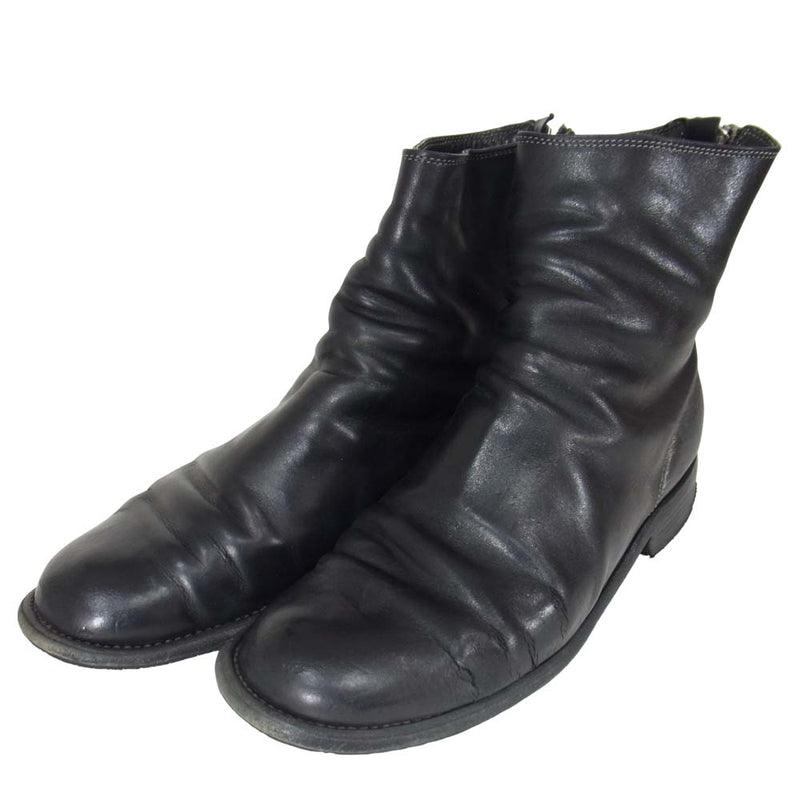 GUIDI グイディ バック ジップ ブーツ ブラック系 41【中古】