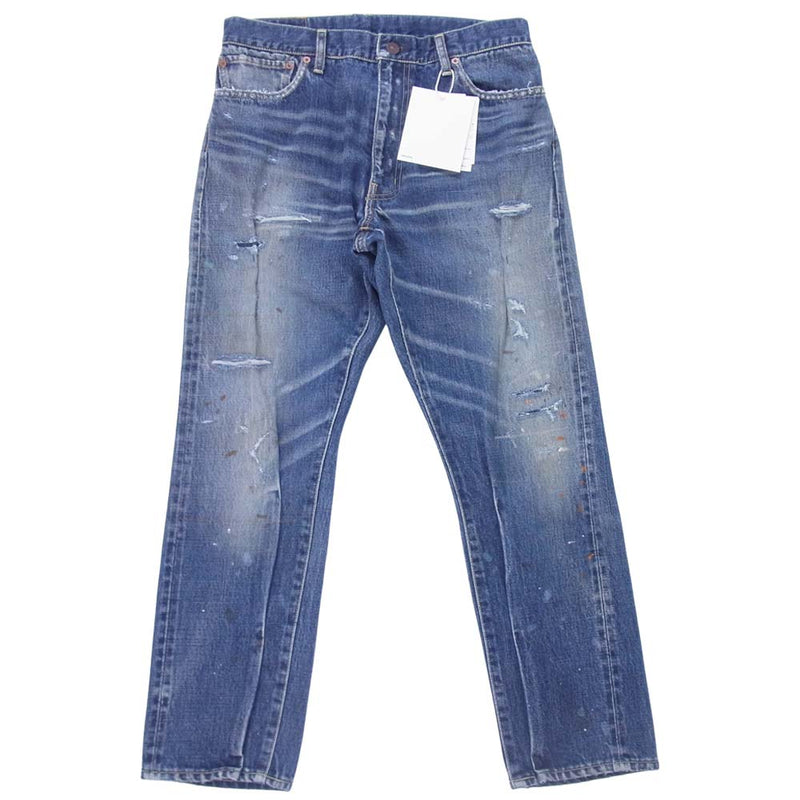 VISVIM ビズビム 0121105005024 SS JOURNEYMAN PANTS TACKED DMGD-27 デニムパンツ  インディゴブルー系 1【新古品】【未使用】【中古】