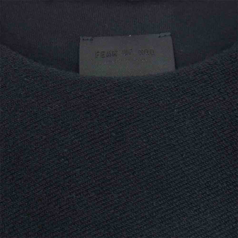 FEAR OF GOD フィアオブゴッド Seventh Collection. FG50-027 Inside Out Terry Tee  スウェット Tシャツ ブラック系 L【中古】