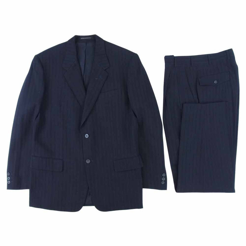 Yohji Yamamoto ヨウジヤマモト COSTUME'D HOMME コスチュームドオム シングル 2B セットアップ スーツ  ダークネイビー系 M【中古】