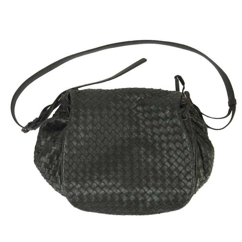 BOTTEGAVENETA ボッテガヴェネタ B01350018L INTRECCIATO イントレチャート ショルダーバッグ ブラック系【中古】