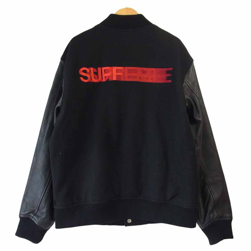 シュプリーム supreme モーション ロゴ varsity スタジャン S www