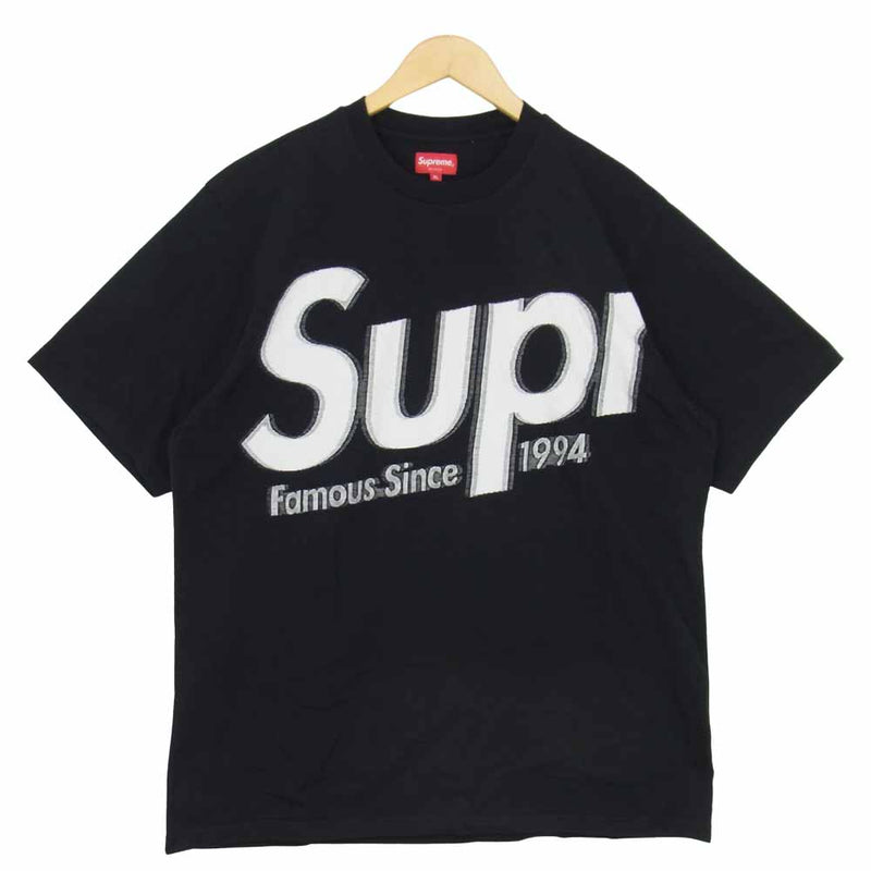 希少XL Supreme Intarsia Spellout S/S Top シュプリーム インターシャ