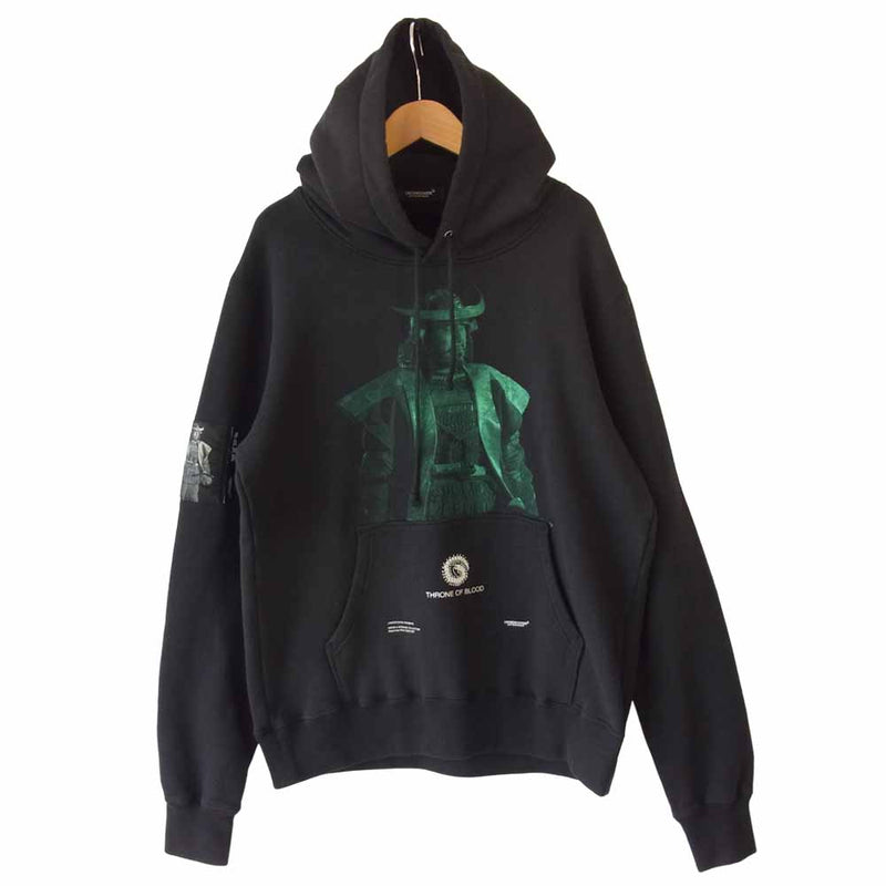 UNDERCOVER アンダーカバー 20AW UCZ4893-7 SWEATSHIRT 蜘蛛巣城コラボフーディー スウェットシャツ ブラック系  3【美品】【中古】