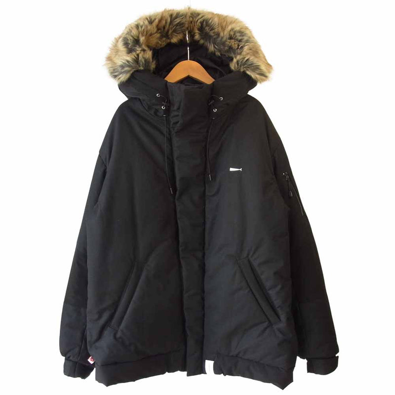 ダークブラウン 茶色 DESCENDANT 18AW FROID PRIMALOFT ダウン