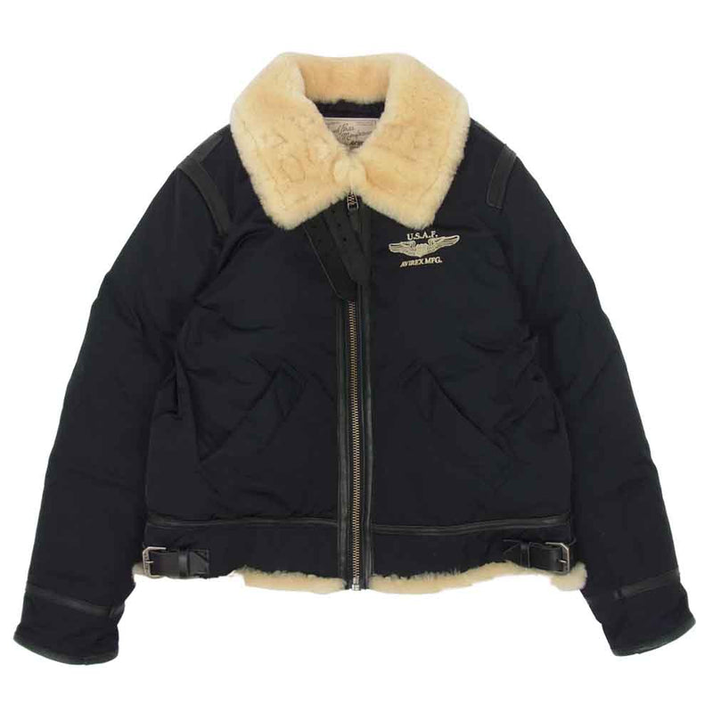 AVIREX アヴィレックス 6172150 U.S.A.F. 70TH ANNIVERSARY TYPE B-3 DOWN JACKET ブラック系  L【美品】【中古】